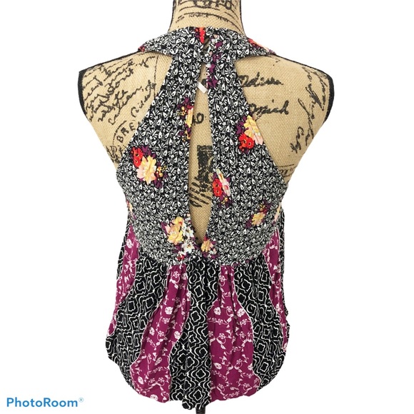 Free People Dream Darlin Deep V Tank Top Sz M - Picture 4 of 9